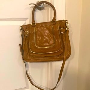 Michael Kors leather bag dark tan. Excellent condition